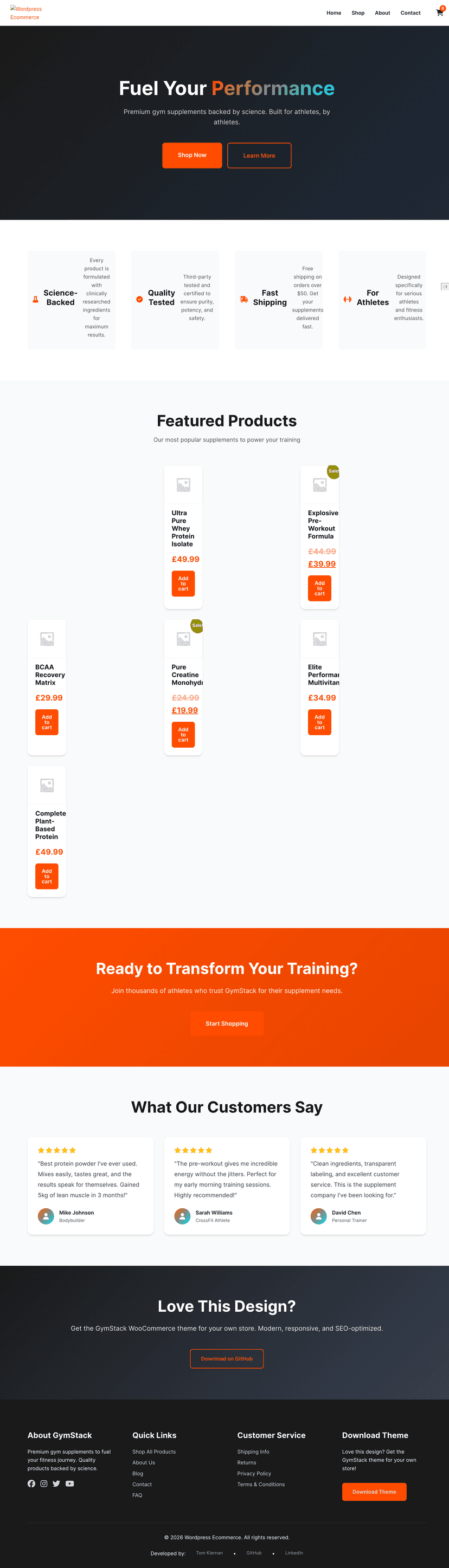 Ecommerce Template Screenshot